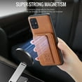 thumbnail image 3 of for Samsung Galaxy A71 4G Wallet Case with RFID Blocking Credit Card Holder,PU Leather Folio Flip Kickstand Handle Wrist Strap Shockproof Cover Women Men for Samsung Galaxy A71 4G Phone Case,Brown, 3 of 9