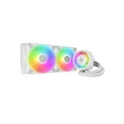 ARCTIC COOLING Liquid Freezer III - 280 A-RGB (White): All-in-One CPU Water Cooler with 280mm radiator and 2x P14 PWM PST A-RGB fan, compatible Intel LGA1700, 1851 and AMD AM4, AM5 - White color
