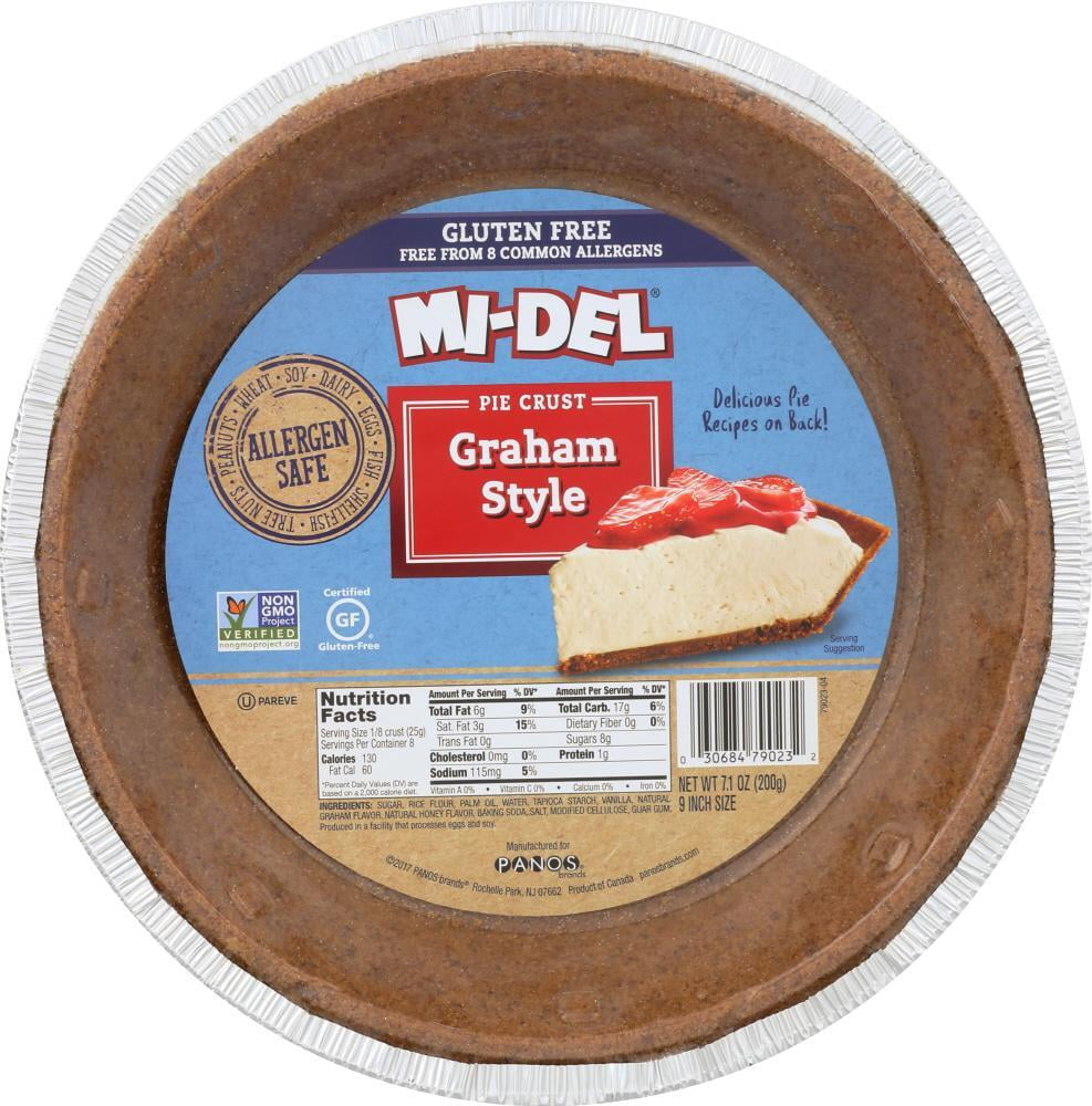 Mi del 9 Inch Gluten Free Graham Style Pie Crust, 7.1 Oz (Pack of 12