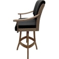 thumbnail image 3 of Leather Casa Counter Solid Wood Bar Stool 26" Seat - Black on Cashew, 3 of 3