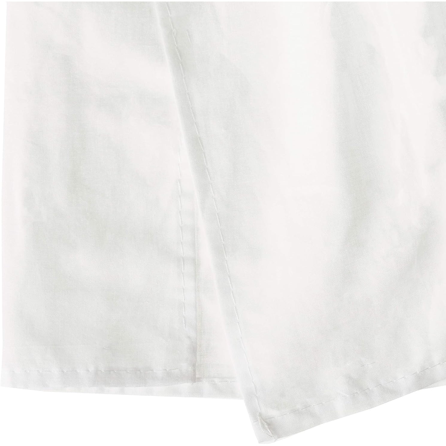 Greenland Home 100% Cotton Voile Bed Skirt - 15 in. Drop Ruffle - White, King