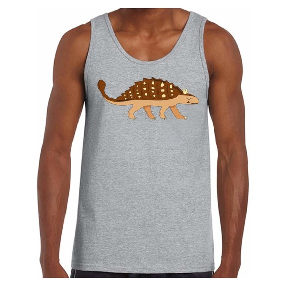 Awkward Styles Dinosaur Tank Top for Men Ankylosaurus Dinosaur Tanks for Men Ankylosaurus T Shirt Animal Shirts for Men Funny Ankylosaurus Gifts for Him Dinosaur Party Outfit Dinosaur Gifts for Men
