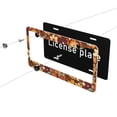 thumbnail image 6 of A Pair Of License Plate Frame Sunscreen Corrosion Resistant Rust 12.3×6.3in With Accessories Suitable For Any Car Groovy Flowers, 6 of 8