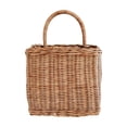 thumbnail image 2 of Woven Hanging Wicker Basket for Door, Handmade Rattan Hanging Wall Baskets for Garden Farmhouse Home, 2 of 6