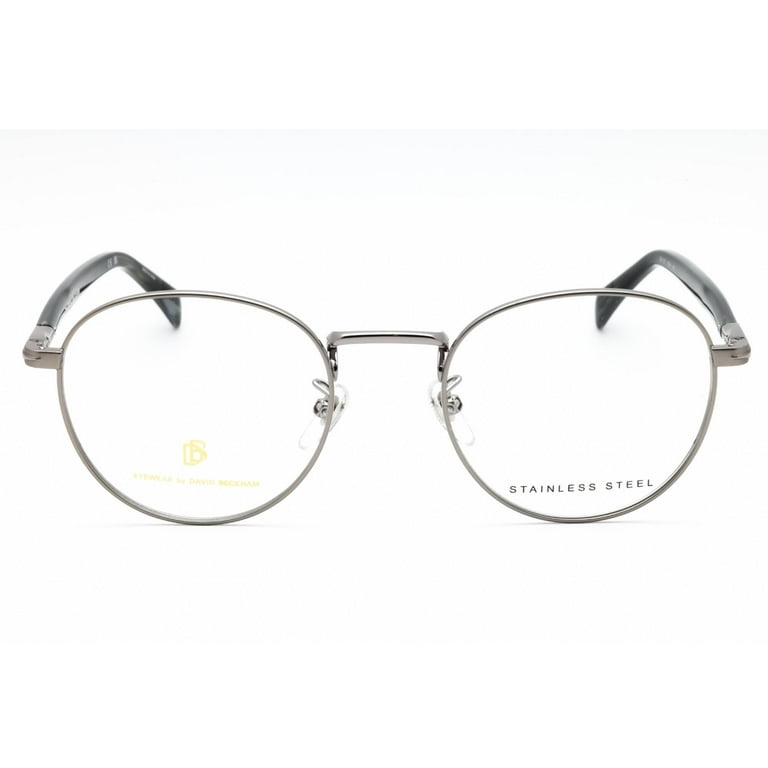 David Beckham DB 1127 0POH 00 Men's Ruthenium Grey Horn Eyeglasses