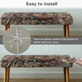 thumbnail image 5 of Chririnla Camouflage Deer Pattern Polyester Spandex Long Bench Slipcover with Anti Pet Hair, Scratch Resistant Machine Washable Long Bench Protector for Bedroom, 5 of 8