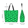 thumbnail image 4 of Xecao Green Broccoli for Tote Bag for Women, Tote Shoulder Bag with a littlw pocket and Handbag for Travel, Work, 4 of 5