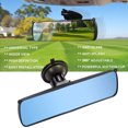 thumbnail image 3 of Espejo retrovisor Universal para coche espejo panorámico antideslumbrante para bebé con Ehuebsd ventosa 98 pulgadas, 3 of 9
