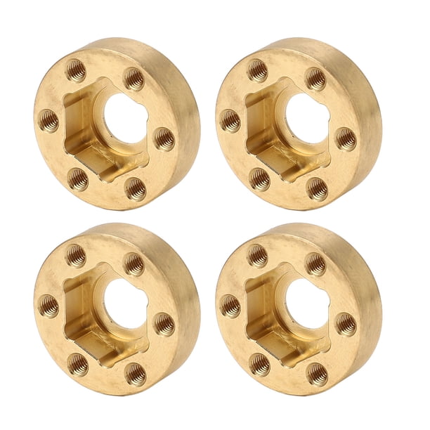 Pesos De Rueda De Latón, 4 Piezas Adaptador De Cubo Hexagonal De Rueda RC Resistente Al Desgaste Y Duradero Para Reemplazo