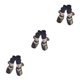 thumbnail image 3 of Methold 4 piezas de zapatos cálidos para mascotas, botas de nieve para lluvia, calcetines antideslizantes impermeables, conjunto de medias Type1 NO1, 3 of 6