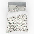 thumbnail image 2 of Ambesonne Cartoon Bedding Set 3 Pcs, Fox and Bear Forest, Twin XL, Multicolor, 2 of 3
