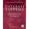 thumbnail image 1 of Pre-Owned Database Systems: A Practical Approach to Design, Implementation, and Management (3rd Edition) (Paperback) 0201708574 9780201708578, 1 of 1