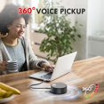 thumbnail image 3 of USB , PC Speaker with Microphone, 2 Sound Modes, Laptop Speaker with Mic, Hand Free Enhanced Voice Pick up, Compatible with Zoom for Video Meeting, Skype, Gaming, Zoom, Plug & Play, 3 of 4