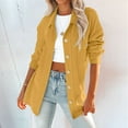 thumbnail image 2 of Vedolay Womens Business Casual Blazer 2023 Blazer Cardigan Suit Female Fall Clothes Yellow,XL, 2 of 5