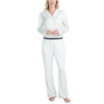 thumbnail image 7 of Ocean Pacific Women's All the Vibes Button Down and Notch Collar Pajama Set, Happy Dot, L, 7 of 7