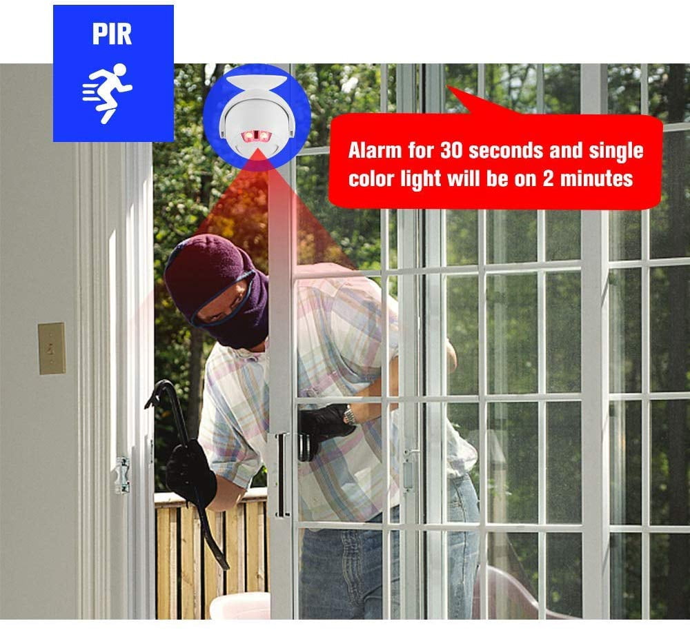 GREENCYCLE Wireless Door Bell with Remote Control, Motion Detector Alarm, 4 Pack