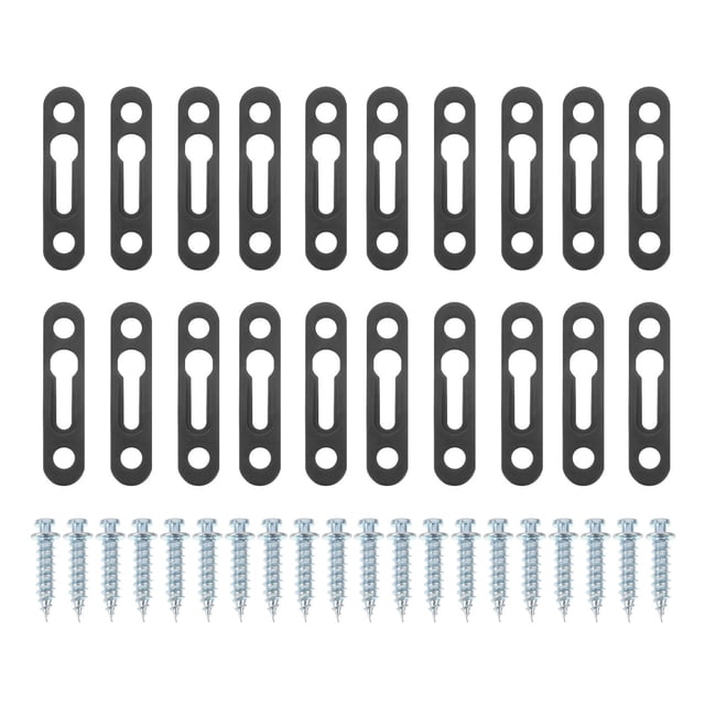 unbranded 20Ud Connectores Invisibles Para Muebles Color Negro Con Acabado Galvanizado Y Alta Durabilidad