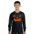 thumbnail image 2 of Awkward Styles Halloween Youth Sweatshirt Girls Boys Orange Jack-O'-Lantern Crewneck Tee for Kids, 2 of 5