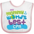 thumbnail image 3 of Inktastic Cpa Mom Quote Boys or Girls Baby Bib, 3 of 4
