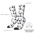 thumbnail image 4 of Daiia Panda Bear1 Print Crew Socks – Soft Breathable Long Socks for Men & Women, Moisture-Wicking & Comfortable Daily Wear Socks, One-Size Fits Most (US 5-11), 4 of 6