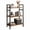 Rust Brown, variant on SHOUFTW 3-Tier Industrial Storage Shelves, Wooden Top with Metal Frame, Adjustable Feet for Small Space, Rust Brown