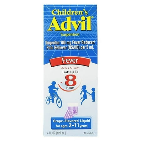 Advil Childrens Suspension Grape - 4 Oz, 3 Pack