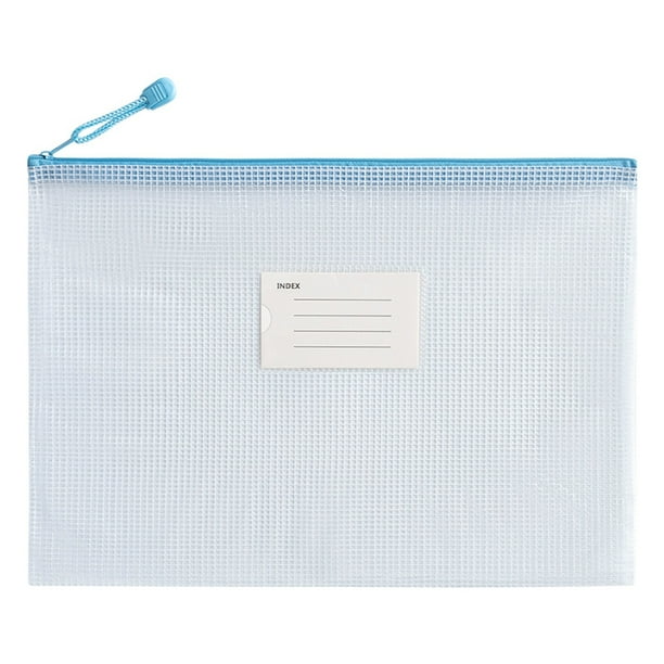 Ganfancp Bolsas de Malla con Cremallera Bolsas Portadocumentos A4 Carpetas de Archivo Ofertas Del Día Sólo En Línea 1X Bolsa de Papelería