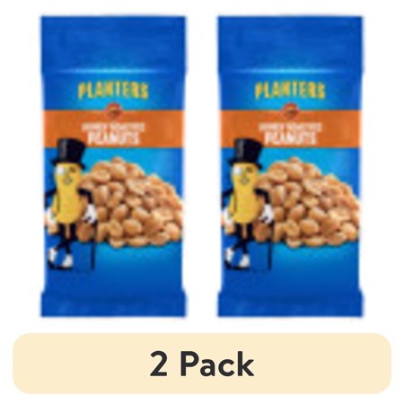 (2 pack) Planters Honey Roasted Peanuts 6 oz Bag