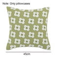 thumbnail image 2 of Green flower pillow case sofa living room printed pillow case - style1, 2 of 5