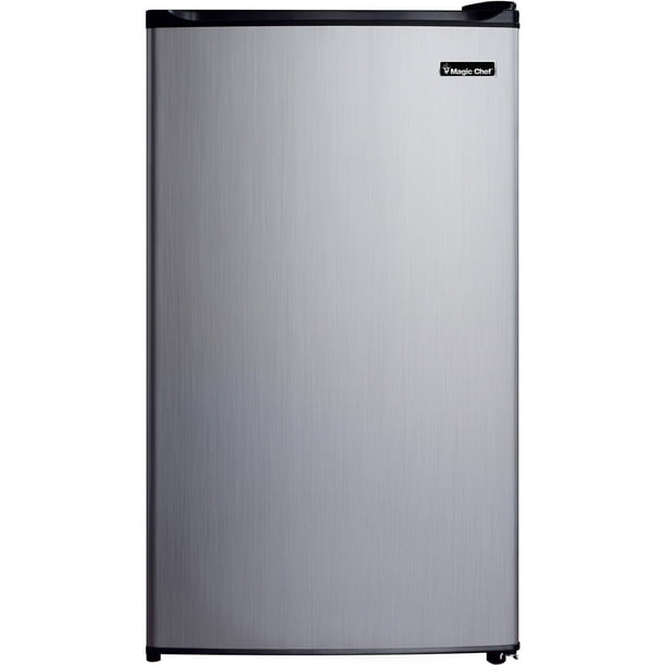 Magic Chef 3.5 Cu Ft Mini Refrigerator w Freezer MCBR350S2, Stainless