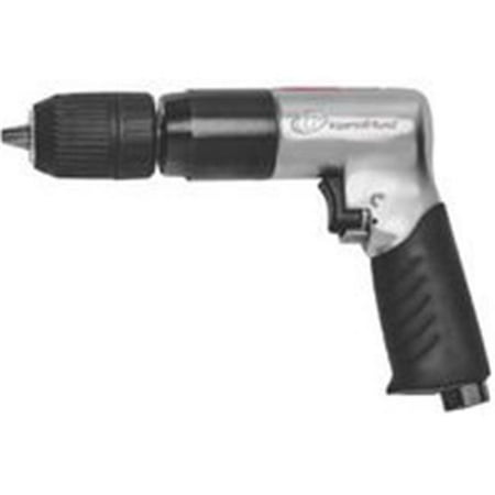 Ingersoll-Rand EC112 Heavy Duty Reversible Air Drill, 27 cfm, 1/4 in NPT, 3/8 in, 1/2 in Keyless Chuck, 500 rpm