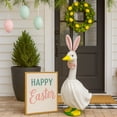 thumbnail image 4 of Easter Bunny Porch Goose Outfits for Cement Goose, 23" Lawn Goose Statue Clothes with Bunny Ear Hat and Bow Tie Tail, Easter Plastic Goose Costume for Easter Party Yard Outdoor, 4 of 8