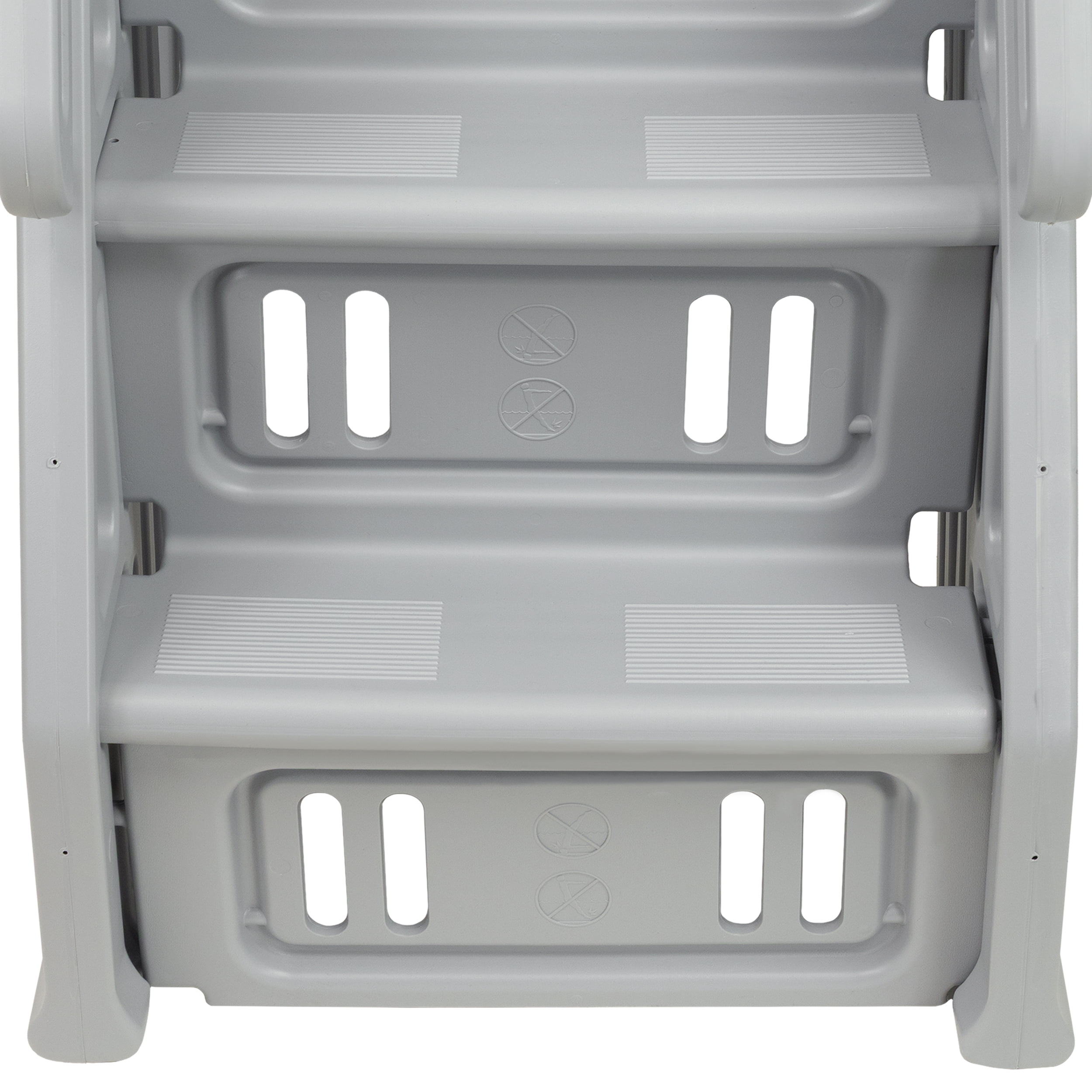 VinylWorks 24" Wide Deluxe Step Entry with Gate, Gray