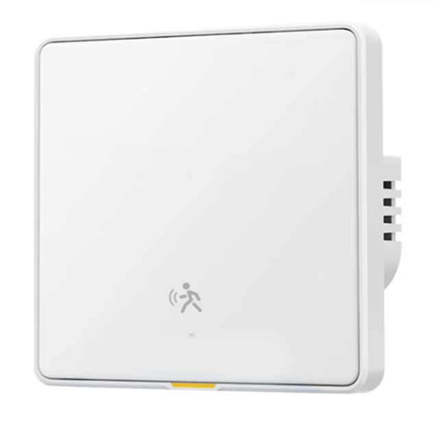 Interruptor de Luz Inteligente Tuya ZigBee 3.0 con Sensor de Alarma de Detección de Movimiento Humano y Radar de 6 M. Sin/Requiere Cable Neutro, Color .