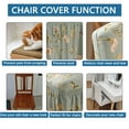 thumbnail image 6 of Chair Slipcover with Skirt,Set of 2/4/6 Stretch Chair Covers for Dining Room Universal Removable Washable Spandex Printed Chair Protector for Hotel Kitchen Decor-2-D, 6 of 8