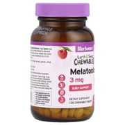 Bluebonnet Nutrition EarthSweet® Chewables, Melatonin, Raspberry, 3 mg, 120 Chewable Tablets