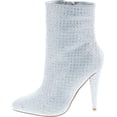 thumbnail image 2 of Anne Michelle Women's Embellished Shimmery Pointy Toe Bootie, 2 of 7