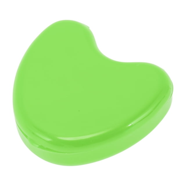 Unique Bargains 1 Pc Braces Box Heart Braces Storage Box Green
