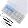 thumbnail image 2 of Kit de Réparation de Lunettes XYCCA, Outils de Réparation de Lunettes Mini Vis à Lunettes Mixtes avec Pinces à Épiler Regarder de Minuscules Vis Tournevis Kit Assorti (Vis Croix d'Or)-4134, 2 of 5