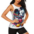 thumbnail image 2 of Débardeur Sans Manches Mickey Mouse et Minnie Mouse Dessin Animé Mignon pour Femmes Fille-TG, 2 of 5