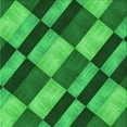 thumbnail image 1 of Ahgly Company Tapis d'Intérieur Lavable en Machine Carré Vert Transitionnel, 6 Pieds Carré, 1 of 7