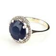thumbnail image 2 of Galaxy Gold 14K Solid Gold Natural Sapphire Ring for Women - Yellow Gold Fine Jewelry, 2 of 3