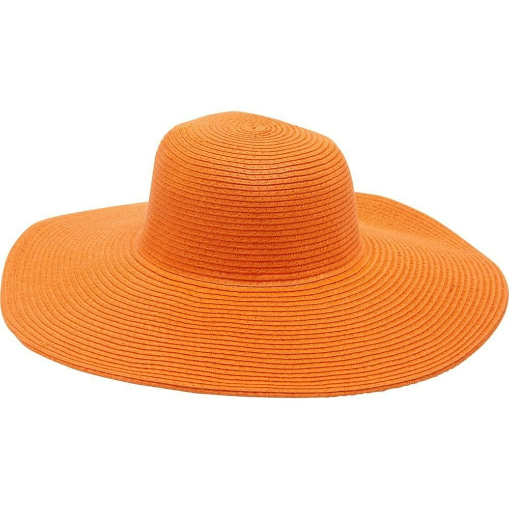 Magid - Magid Color Pop Wide Brim Floppy Sun Hat, Orange - Walmart.com ...