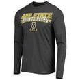 thumbnail image 2 of Men's Concepts Sport Black/Heathered Charcoal Appalachian State Mountaineers Meter Long Sleeve T-Shirt & Pants Sleep Set, 2 of 5