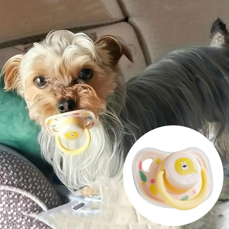 EZLIFE Bite Resistant Pet Calming Pacifier Silicone Clean Teeth