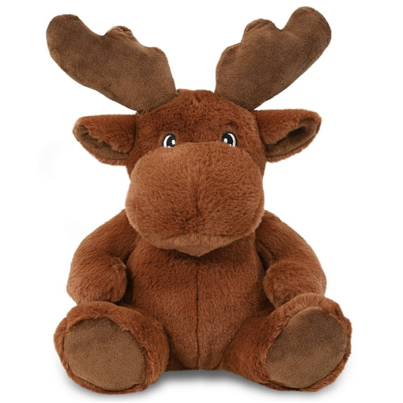 DolliBu Moose Eco-Friendly Stuffed Animal – Soft Huggable Moose, Adorable Playtime Moose Plush Toy, Cute Wildlife Cuddle Gifts, Super Soft Plush Doll Animal Toy for Kids and Adults – 9 Inches