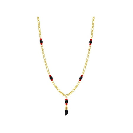 Gold Evil Eye Jewelry - 18k Gold Plated Simulated Azabache Evil Eye Protection Necklace Figa Hand 21