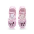 thumbnail image 2 of Pink Red Silk Flat Yoga Teacher Gymnastic ballet Dance shoes Children's Ballet for Girls Women (Pink,38), 2 of 7