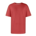 thumbnail image 3 of Domuza T Shirts for Men Casual Plain Short Sleeve Tee Soft Breathable Moisture Wicking Round Neck Tops Summer Classic Lightweight Relaxed Fit Pullover Wine XXXL, 3 of 8