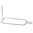thumbnail image 1 of Zenna Home 34941SS, Tringle de Rideau de Douche en Aluminium NeverRust pour Baignoires à Pieds, Chrome, 1 of 5